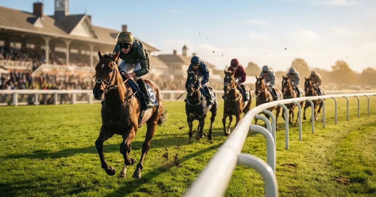 Un balón en el punto central de un campo de césped a la luz de la mañana